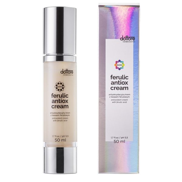 Ferulic antiox cream, kwas ferulowy, nanotechnologia, antyoksydacyjny, krem na dzień |