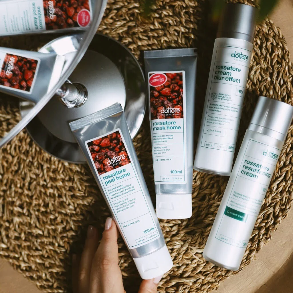 linia rossatore, rumień, adaptogeny, zaczerwienienie na twarzy, trądzik różowaty, skóra naczynkowa |